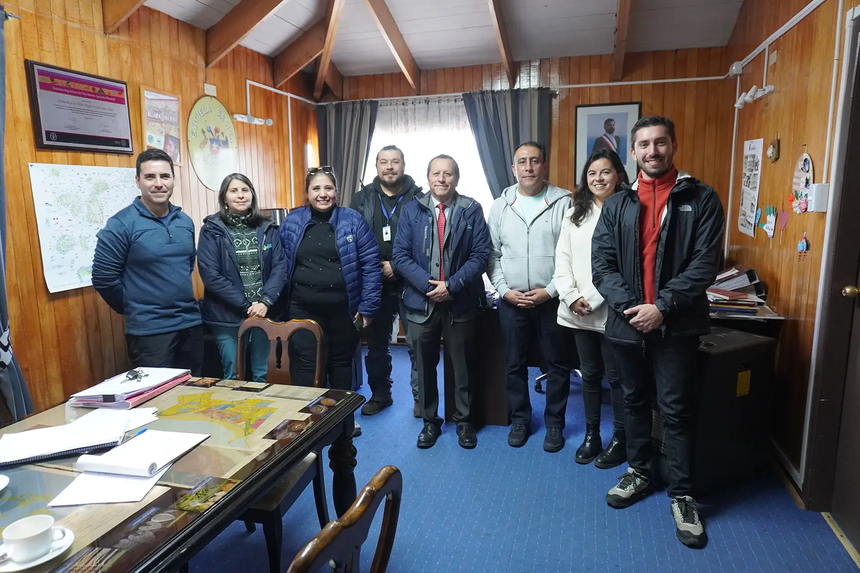 Centros Hémera y Ciberseguridad U. Mayor se reunieron con autoridades de Chiloé para extender el Proyecto Moncosta hacia el sur