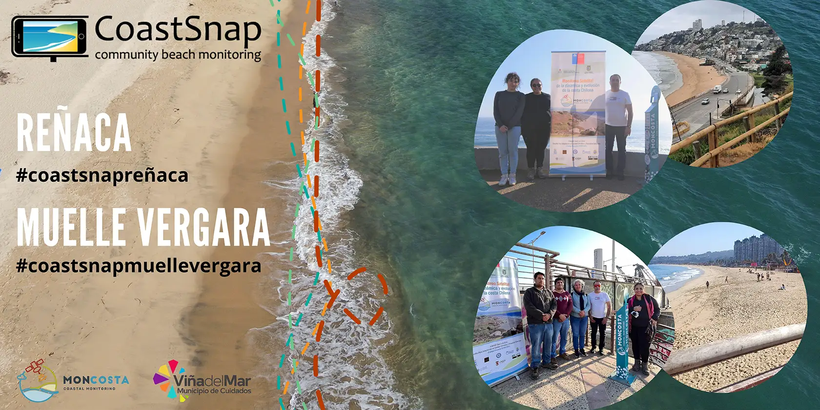 Hémera inauguró el 19 de mayo las plataformas CoastSnap de reñaca y muelle vergara de la comuna de Viña del Mar
